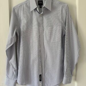 Joseph A Bank - Traveller Slim Fit Blue & White Check Men’s Shirt